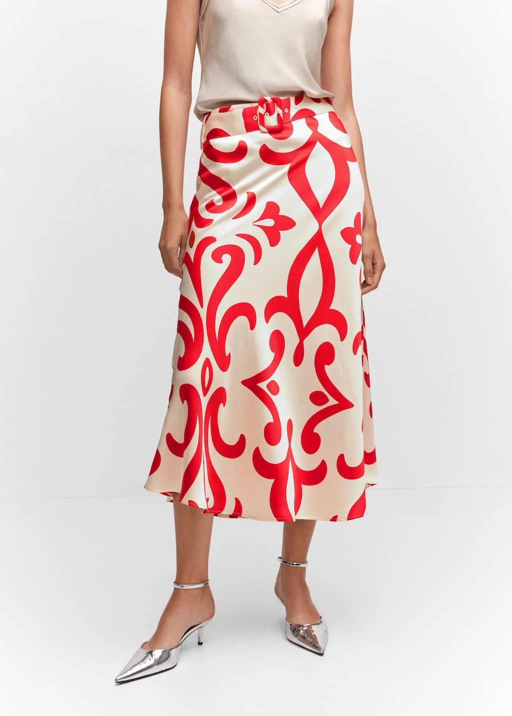 Jupe Imprimée Ceinture