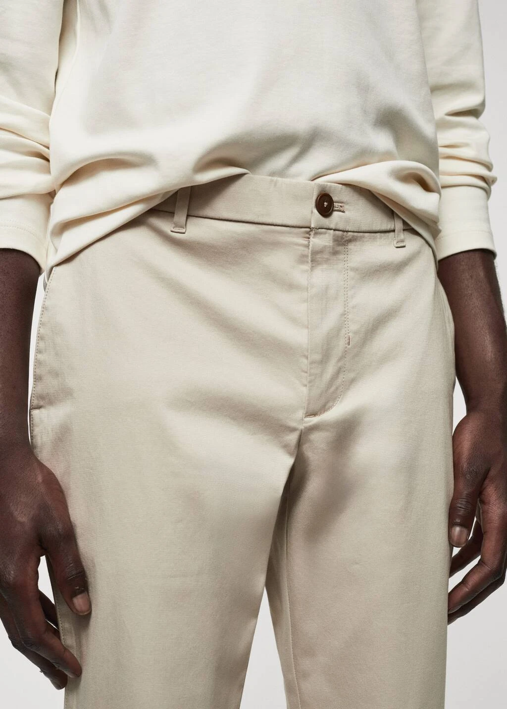 Pantalon Slim-fit Coton élastique – Image 4