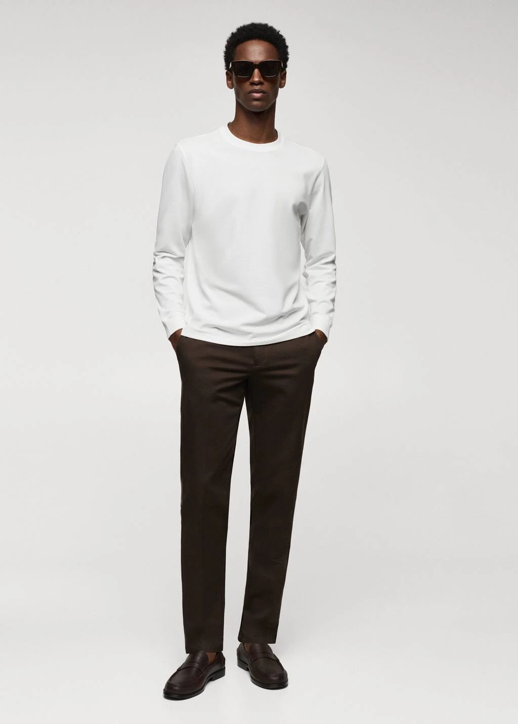 T-shirt Piqué De Coton Manches Longues – Image 2