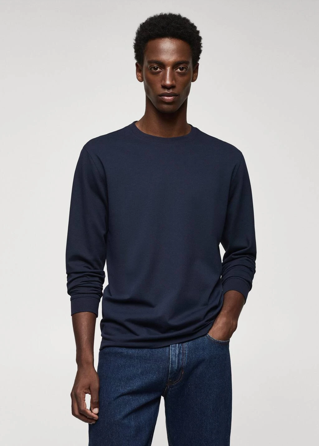 T-shirt Piqué De Coton Manches Longues – Image 9