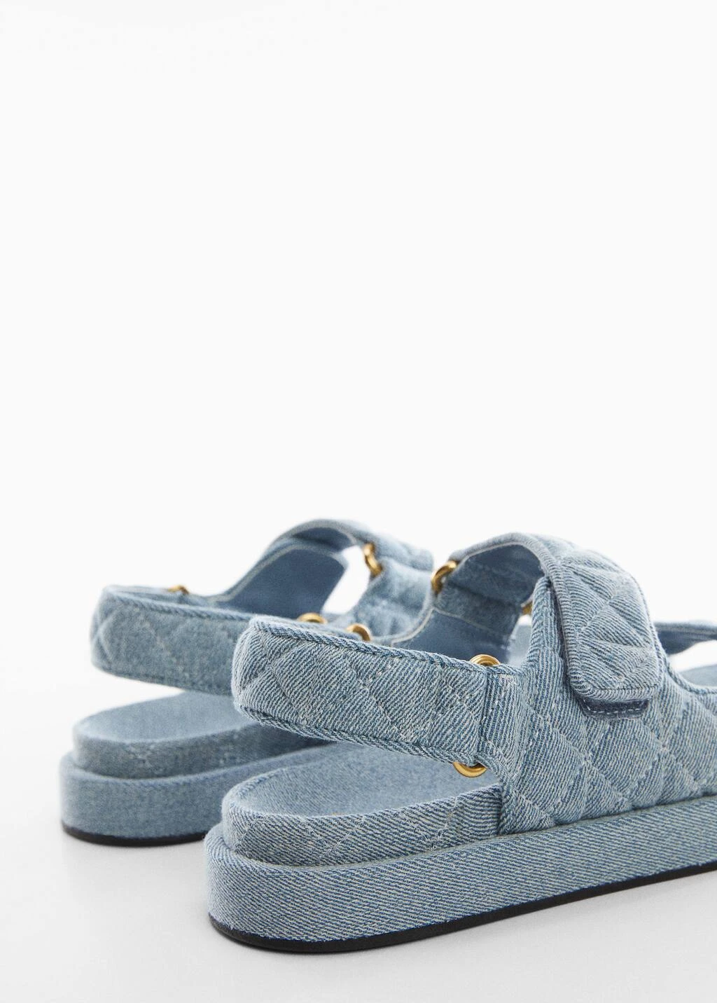 Sandales En Jean Matelassées – Image 3