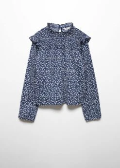 T-shirt Volants Imprimé Floral