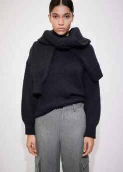 Pantalon Cargo En Laine