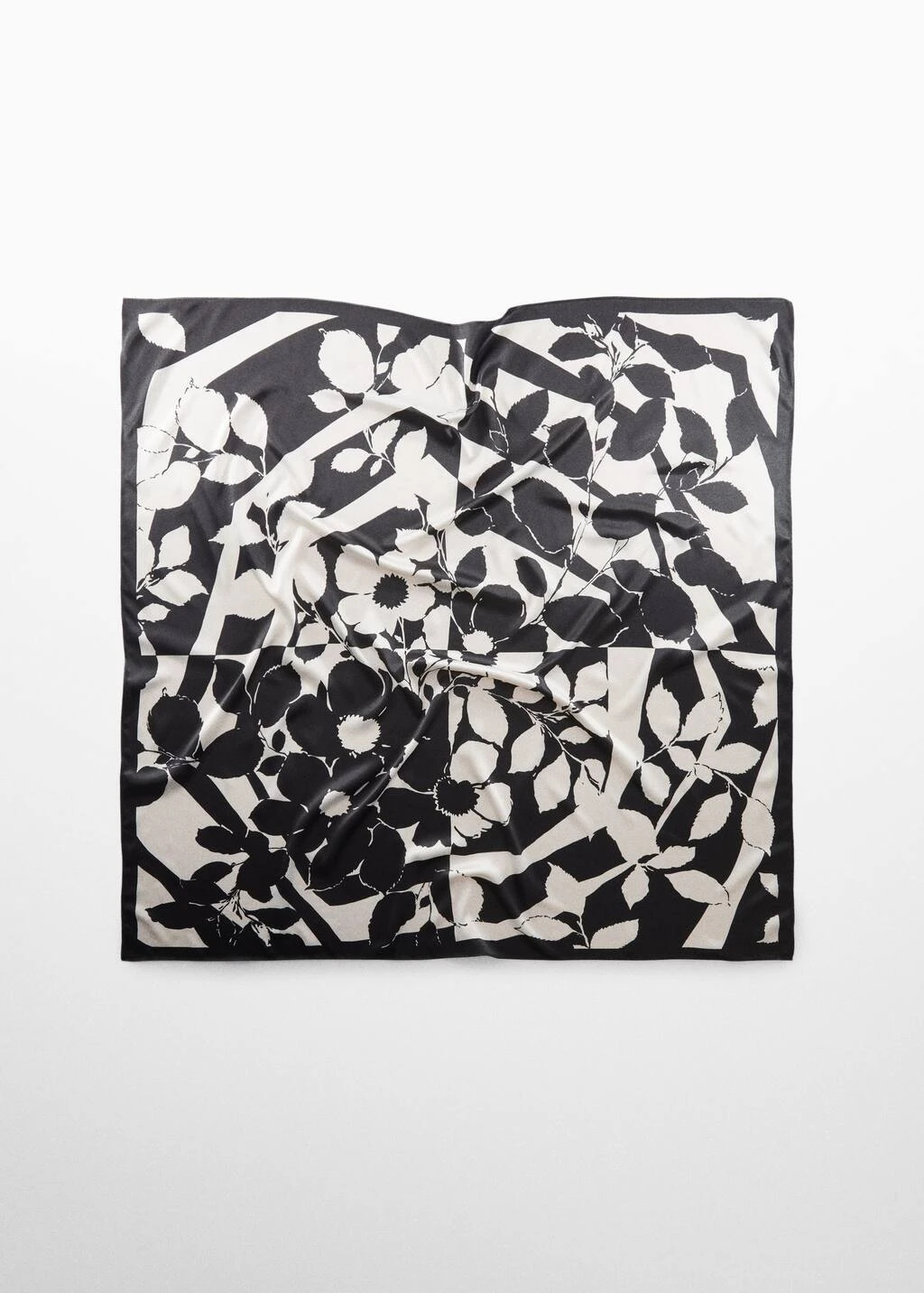 Foulard Bicolore Imprimé – Image 3