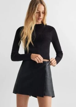 Jupe Short Similicuir