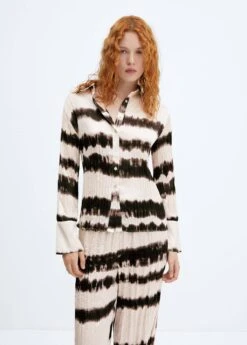 Chemise Plissée Tie And Dye