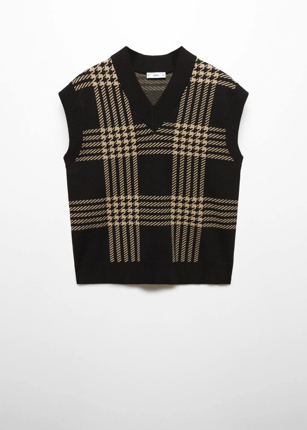 Gilet Maille Fine Pied-de-poule – Image 8