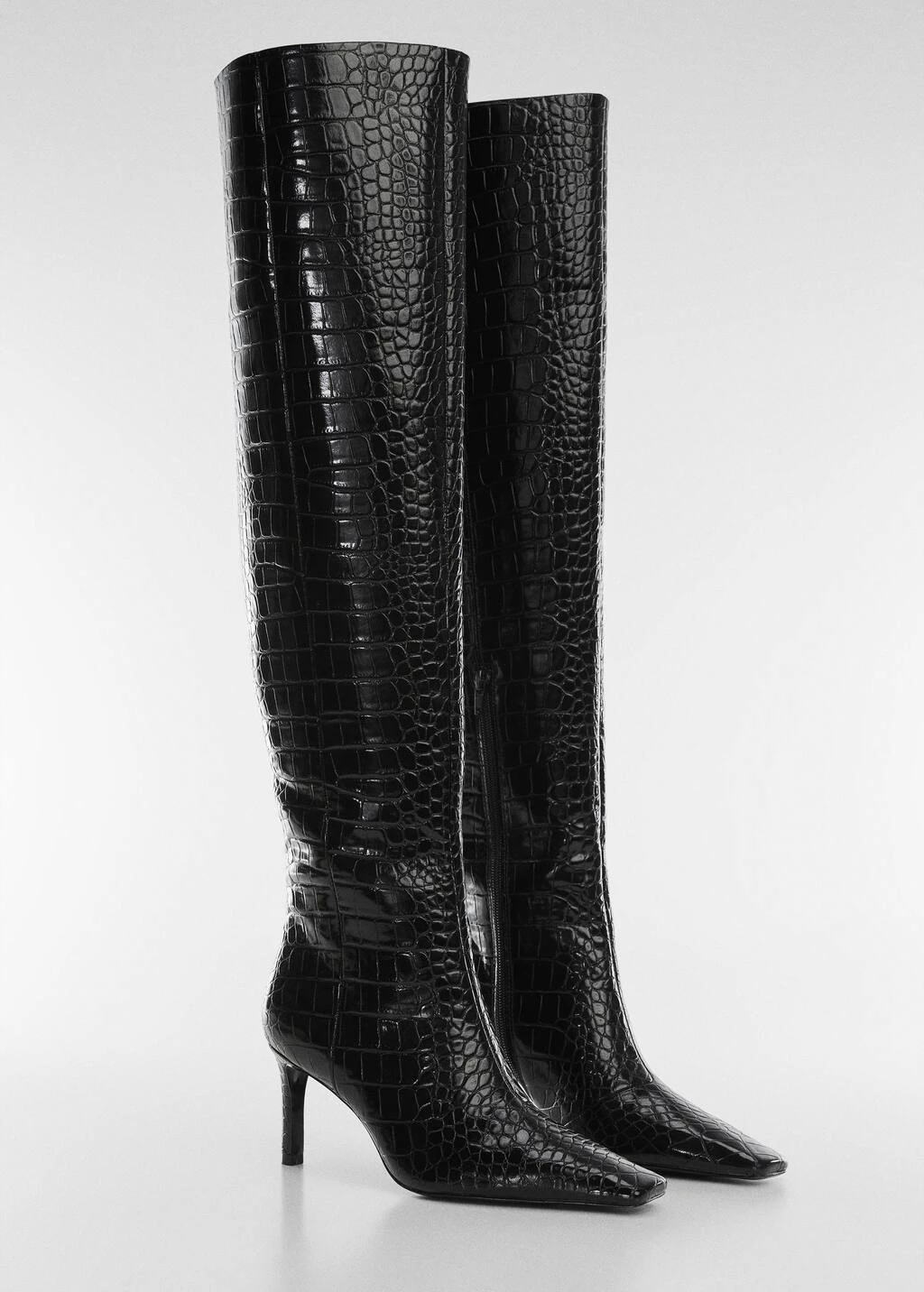 Bottes Talon Effet Croco â Image 2