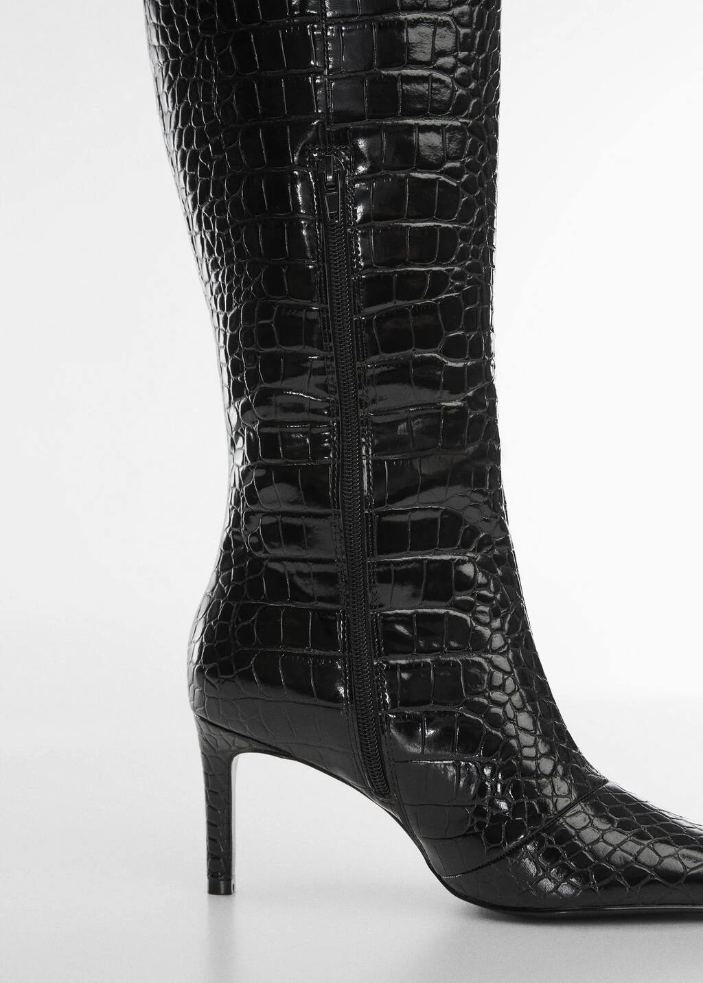 Bottes Talon Effet Croco â Image 5