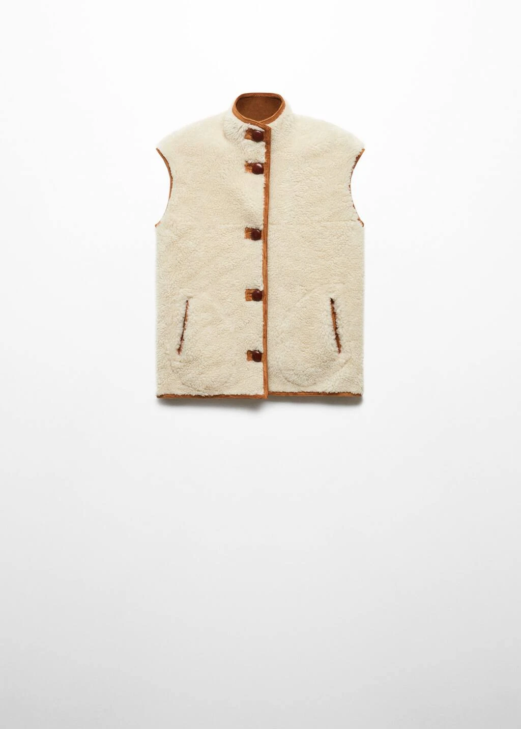 Gilet Réversible Imitation Mouton Retourné – Image 9