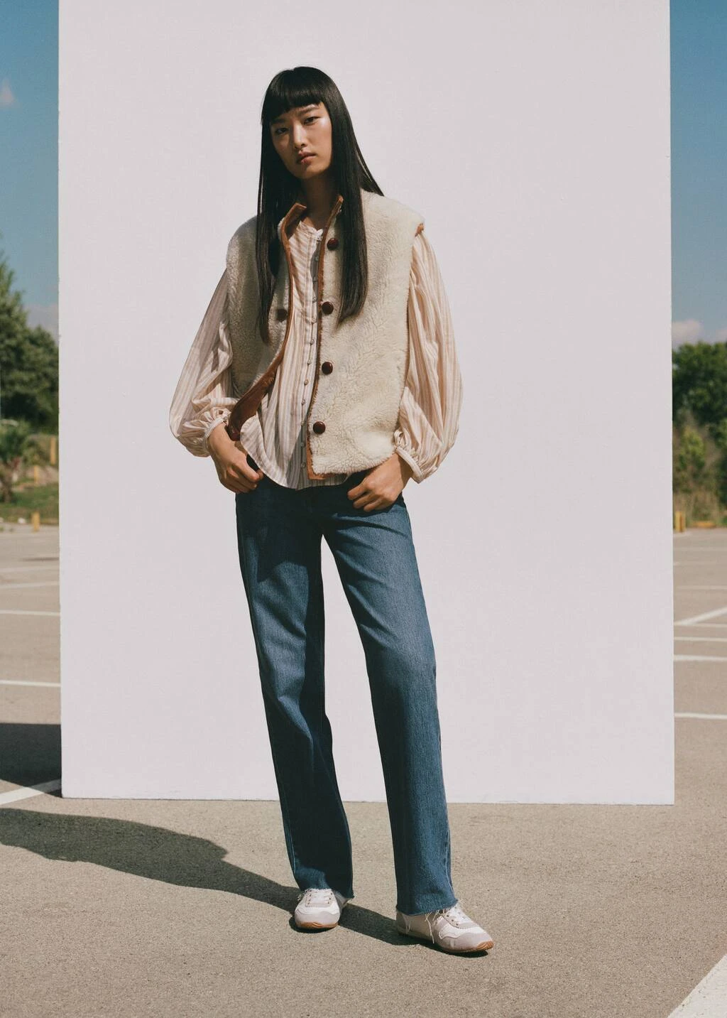 Gilet Réversible Imitation Mouton Retourné – Image 7