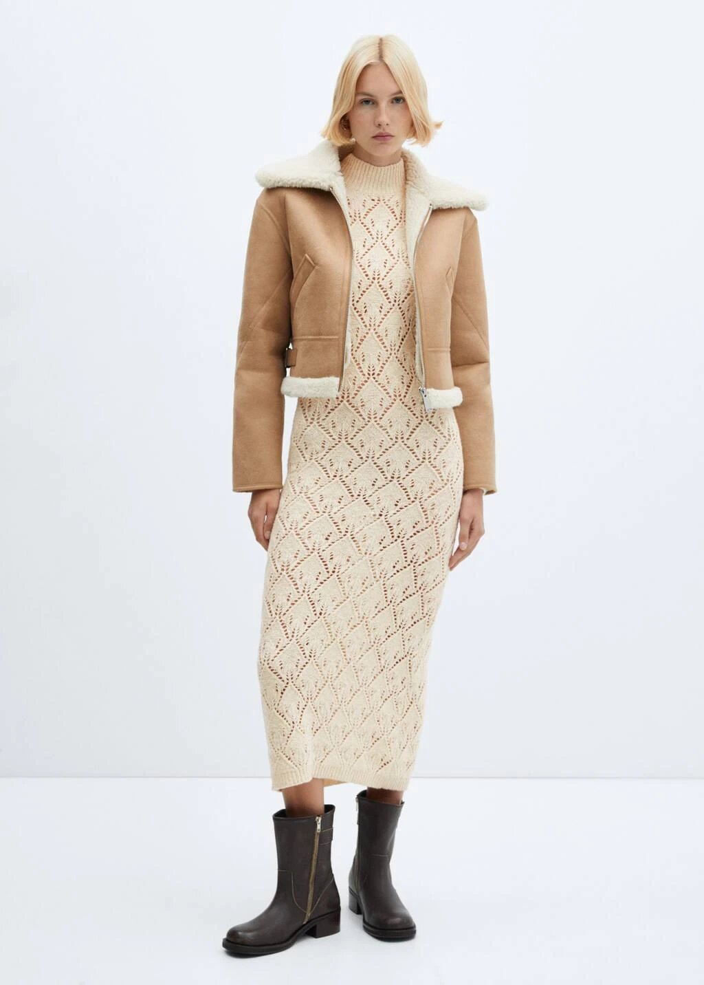 Robe Maille Détails Ajourés – Image 2