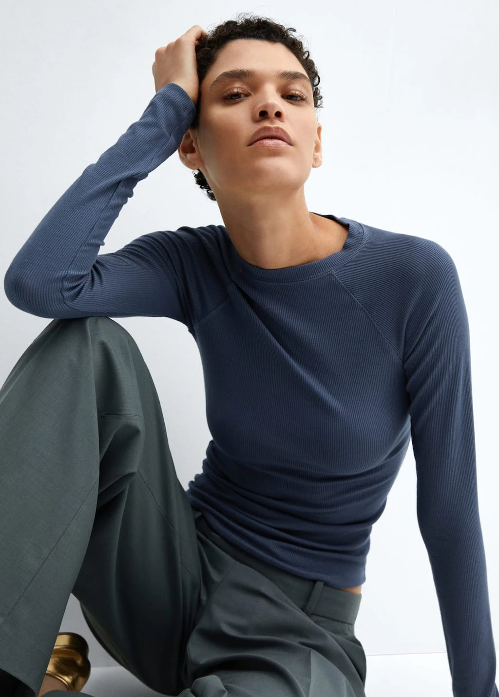 T-shirt Côtelé Manches Longues – Image 12