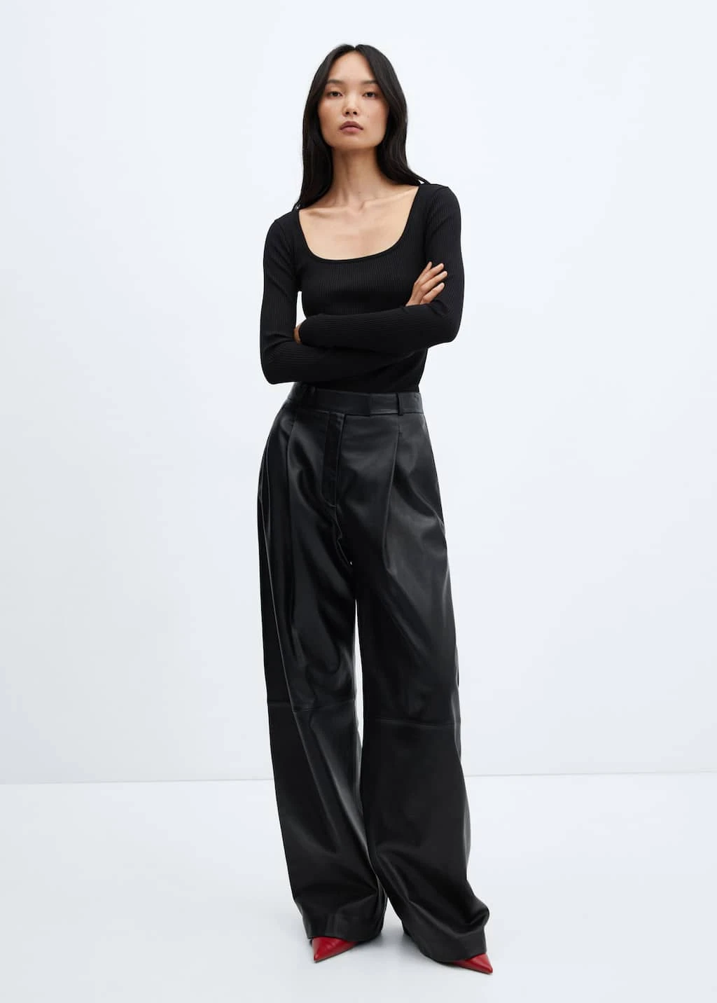 T-shirt Côtelé Col Carré – Image 7