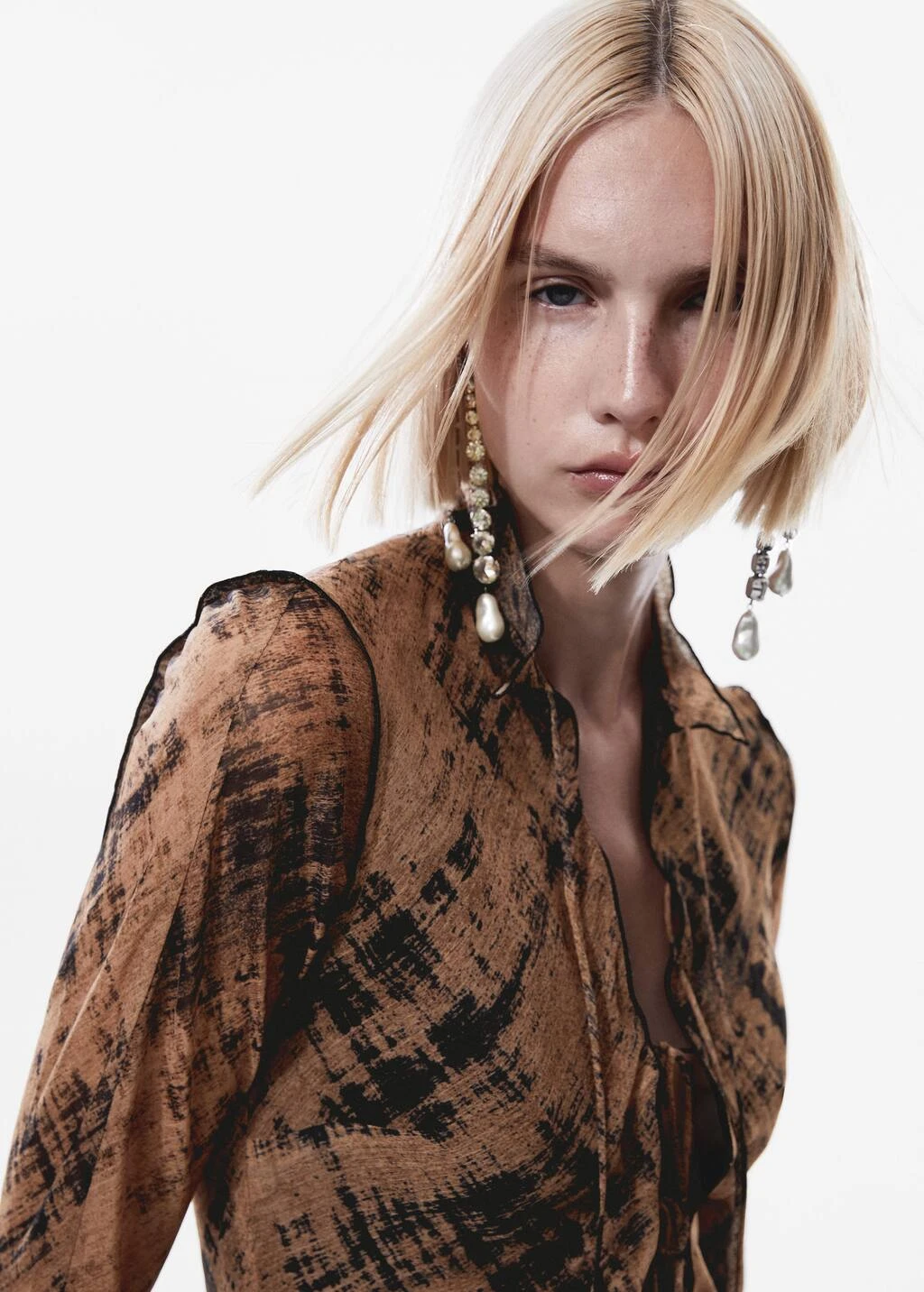 Robe Semi-transparente ImprimĂ©e â Image 4