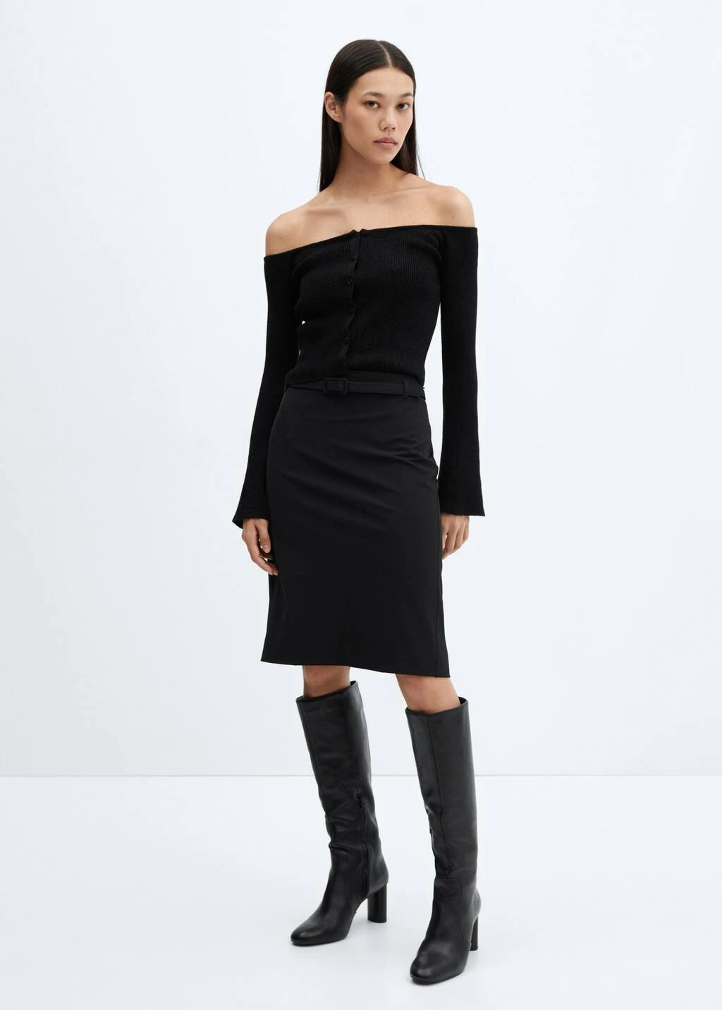 Cardigan Lurex épaules Dénudées – Image 2