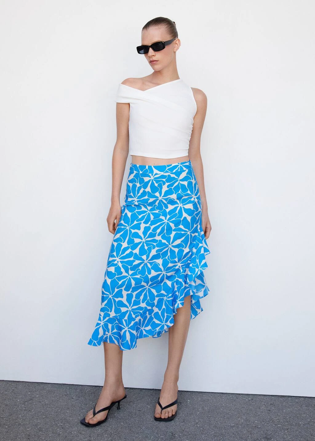 Jupe Asymétrique Imprimée – Image 2