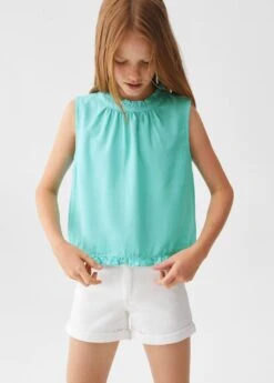 Blouse Coton Froncée