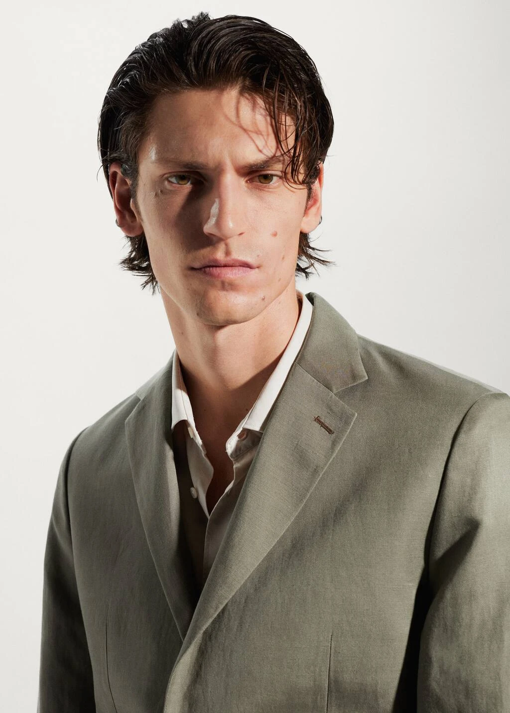 Veste De Costume Slim Fit Lin – Image 4