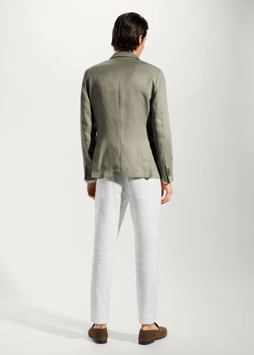 Veste De Costume Slim Fit Lin – Image 3