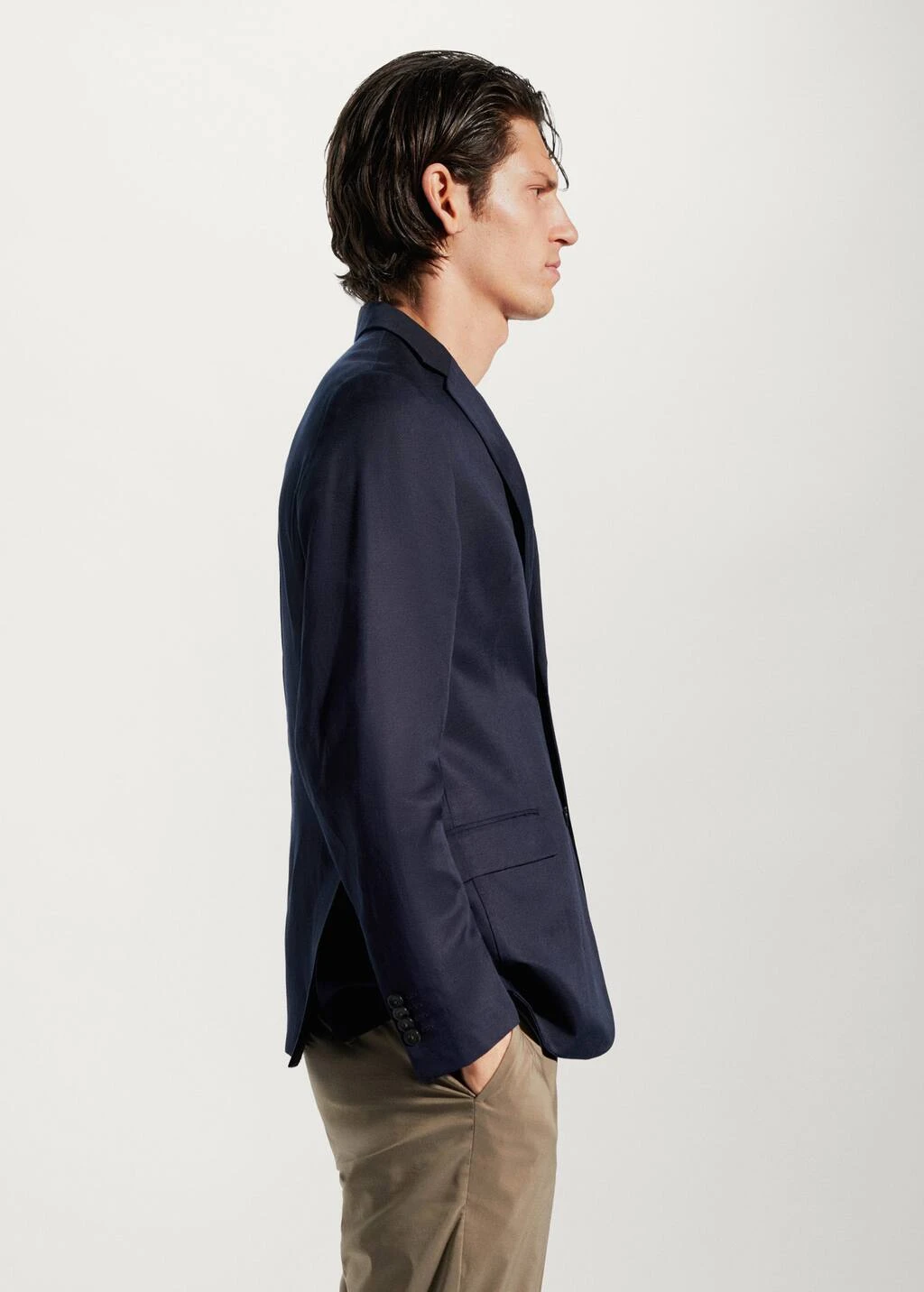 Veste De Costume Slim Fit Lin – Image 13