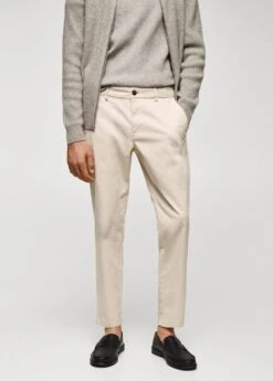 Pantalon Coton Tapered Crop