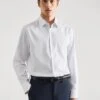 Chemise Costume Slim-fit Coton Twill Rayures