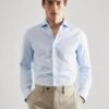 Chemise Costume Slim Fit Structurée