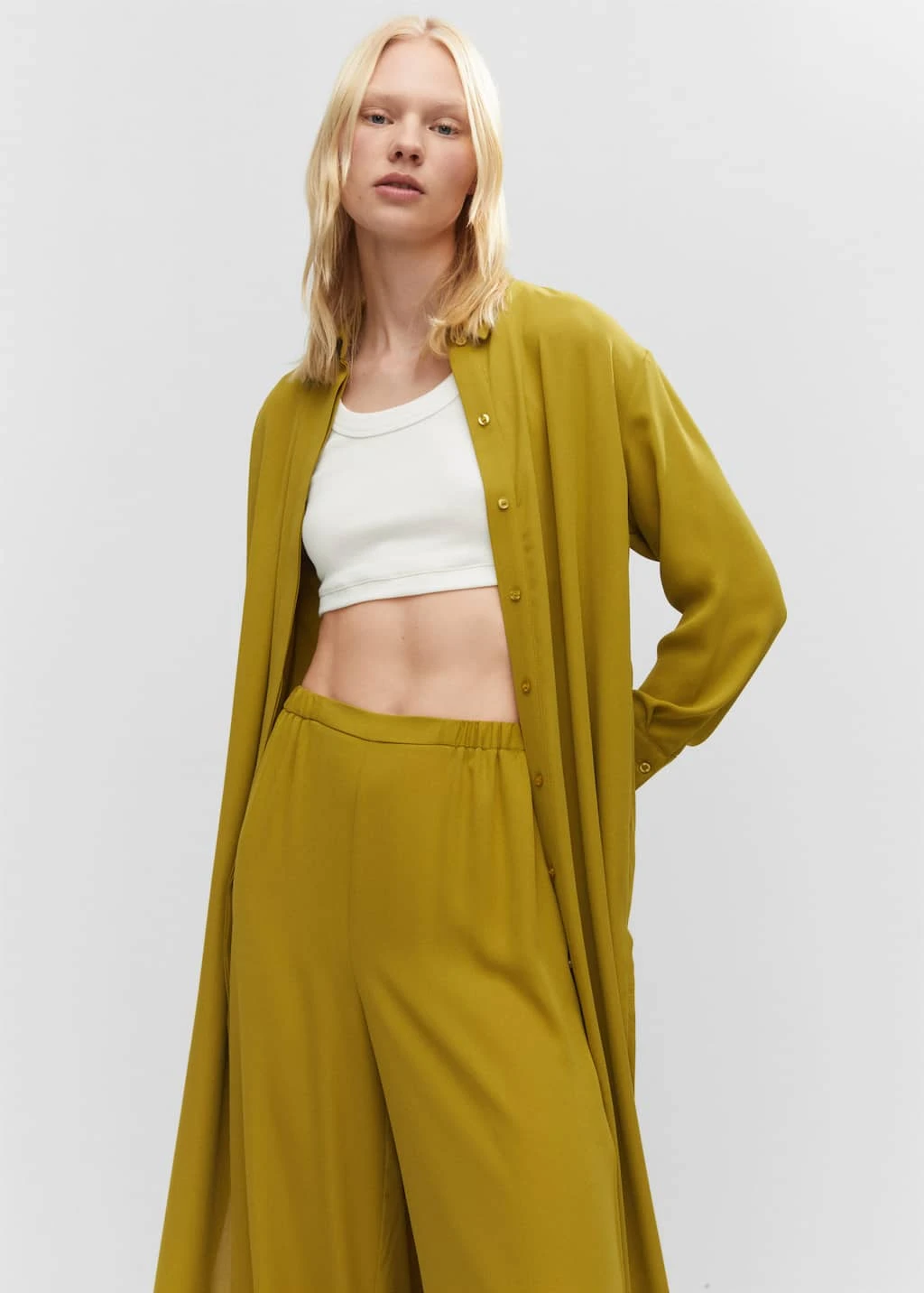 Pantalon Wideleg Taille élastique – Image 4