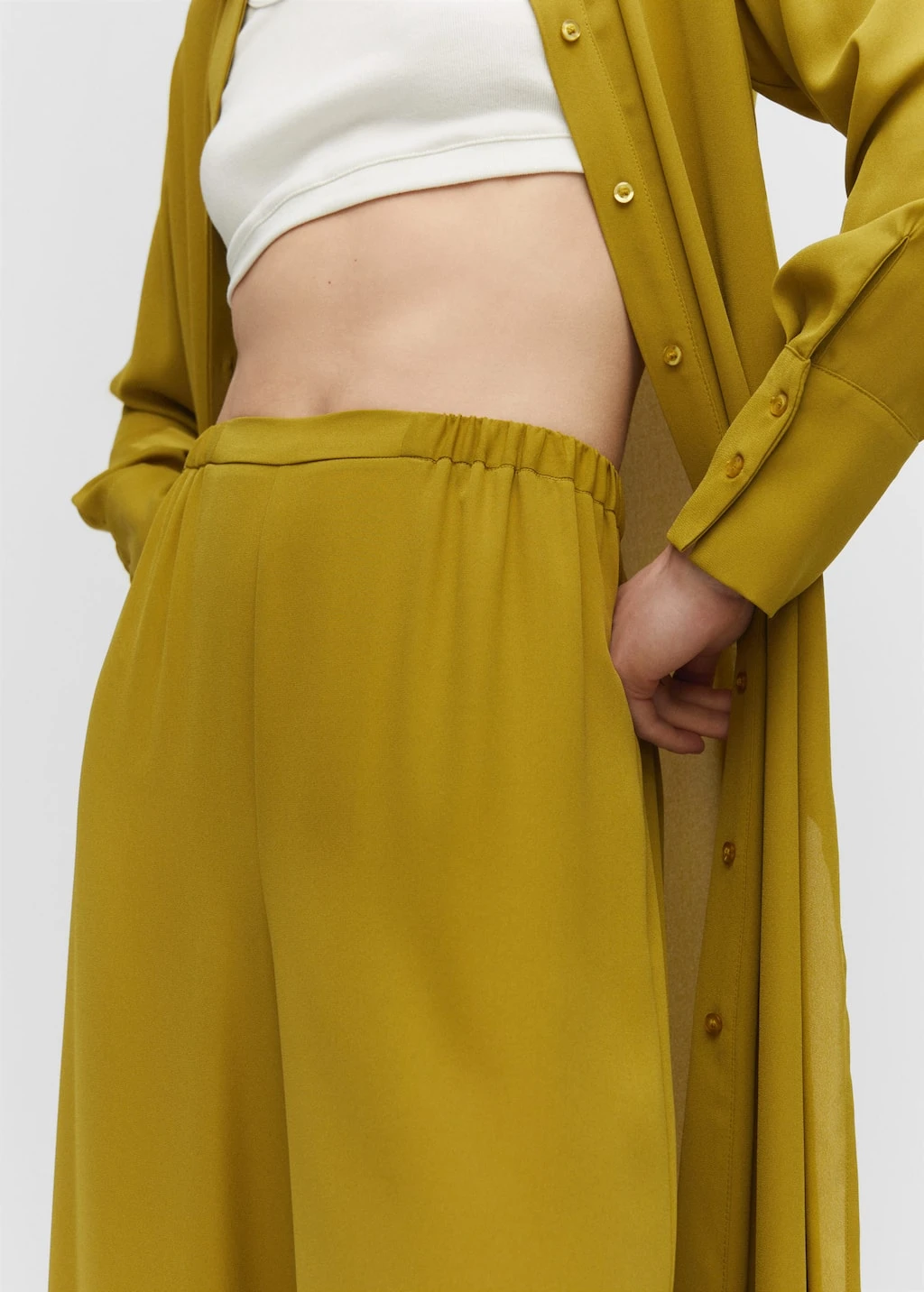 Pantalon Wideleg Taille élastique – Image 6