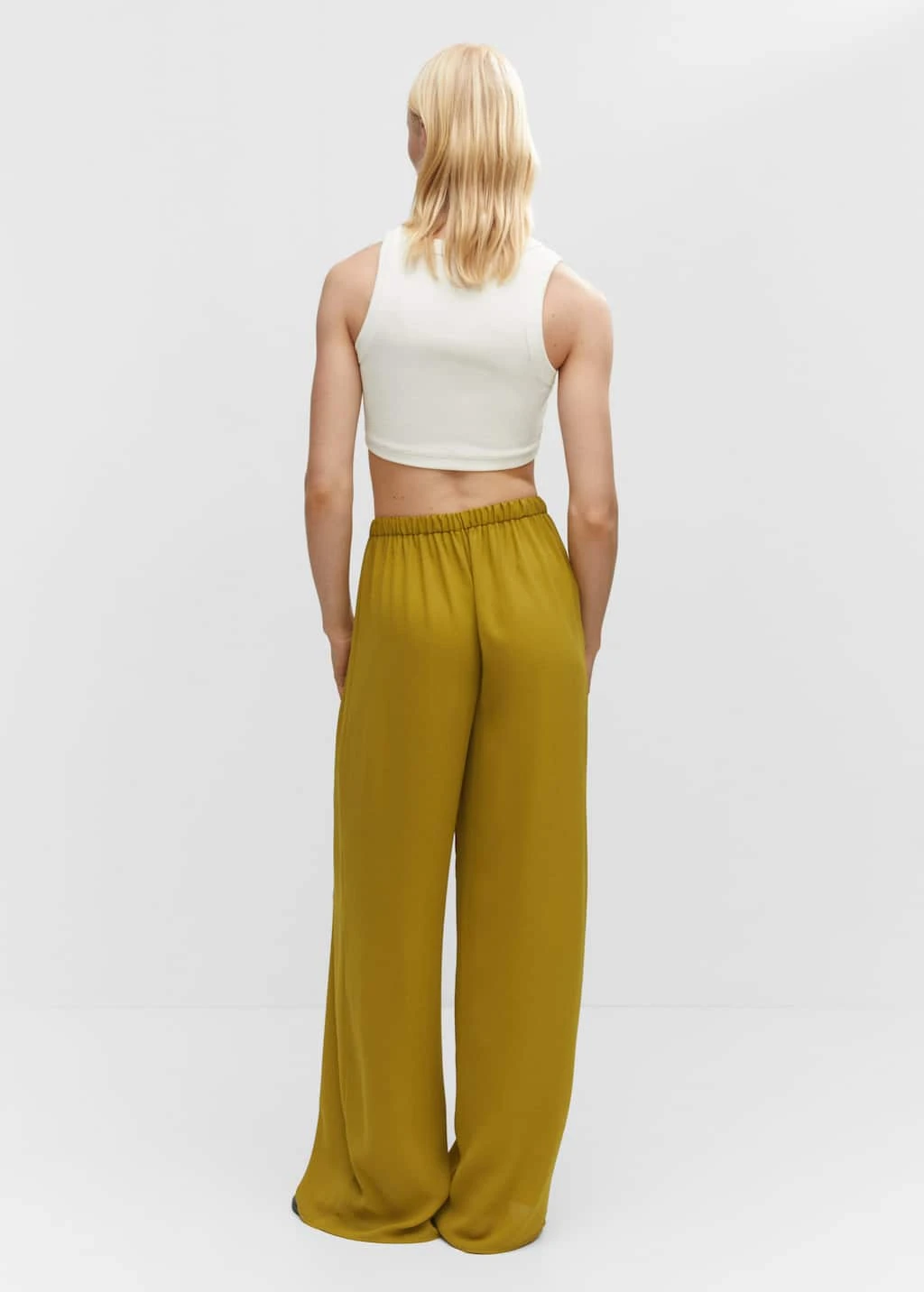 Pantalon Wideleg Taille élastique – Image 3
