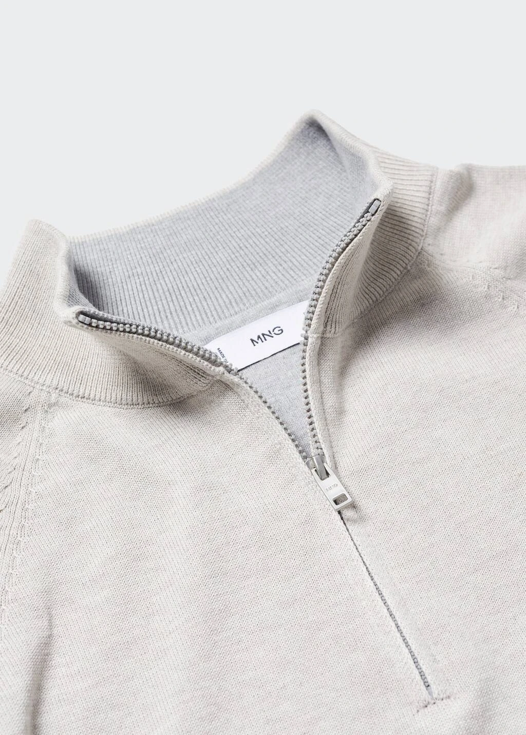 Pull-over Coton Col Zippé – Image 6