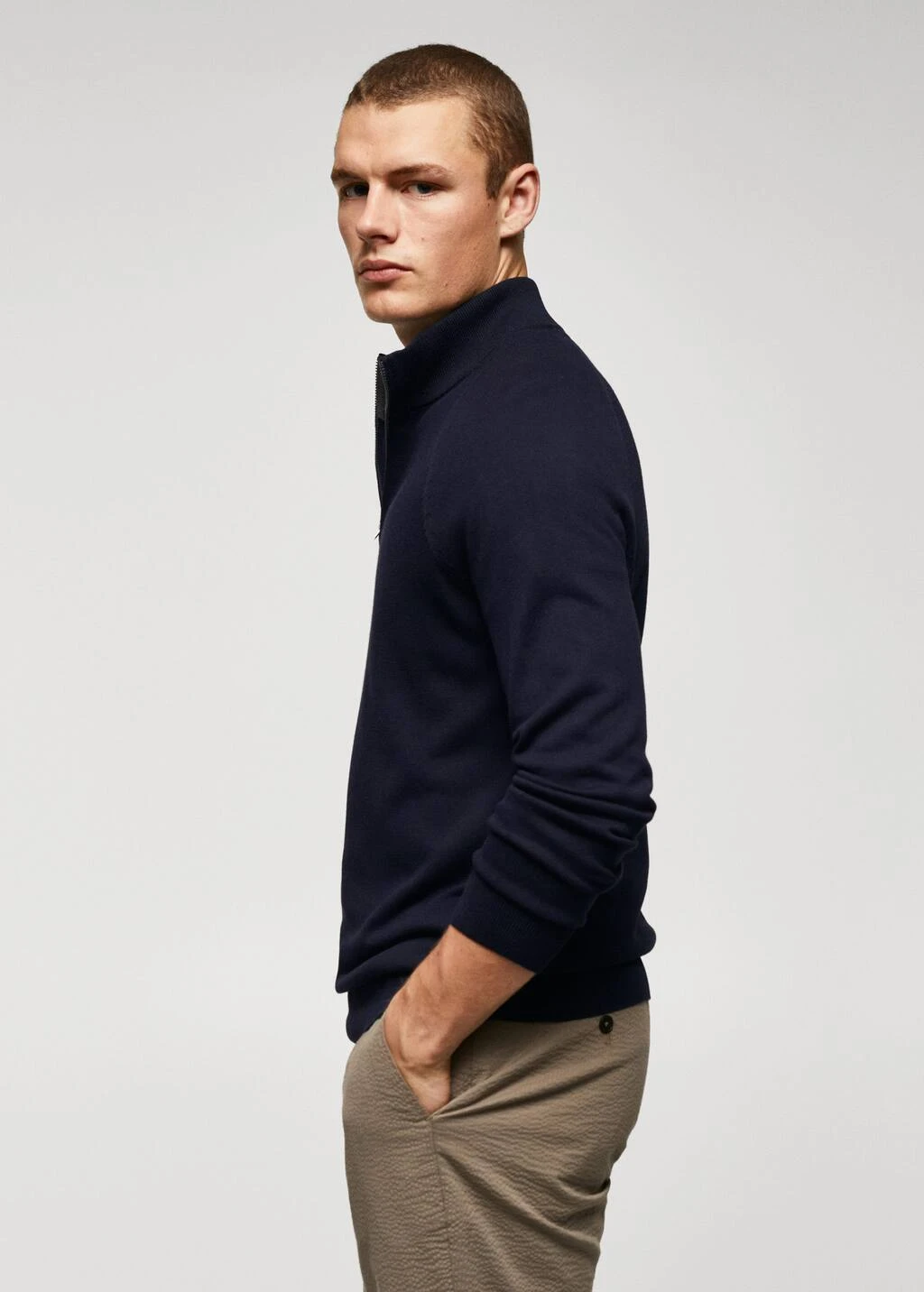 Pull-over Coton Col Zippé – Image 12