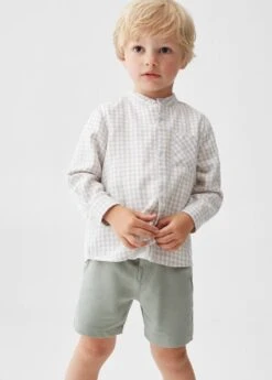 Chemise à Carreaux En Coton