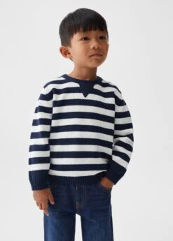 Pull-over Coton Ă Rayures