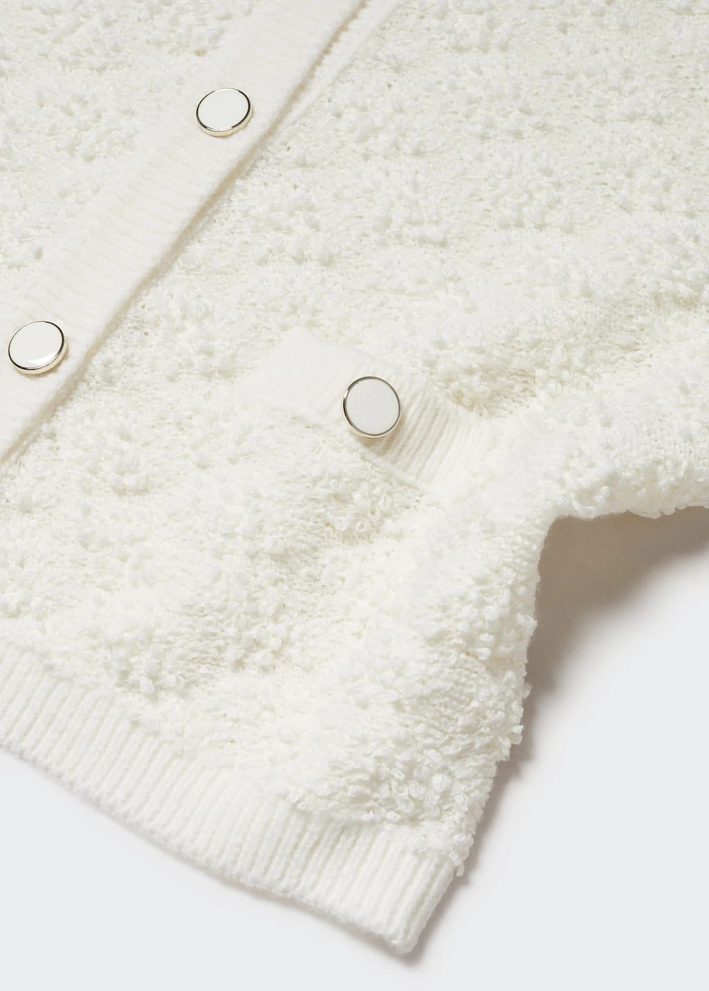 Cardigan TexturĂ© Boutons â Image 5