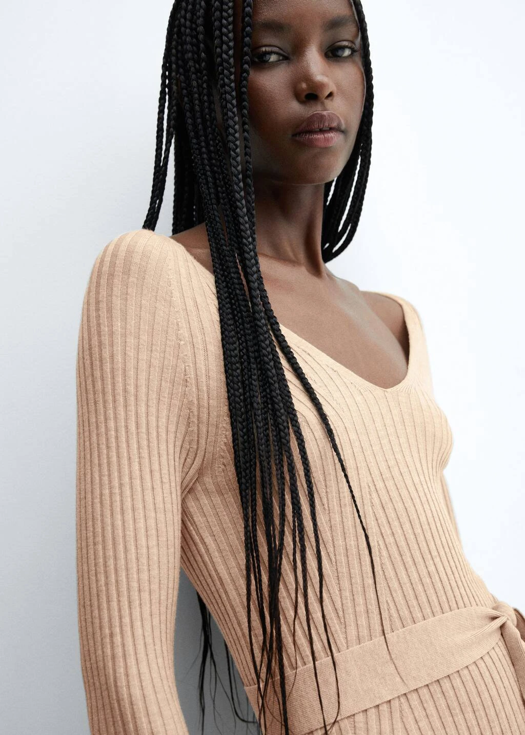 Robe Midi Maille Ceinture â Image 4