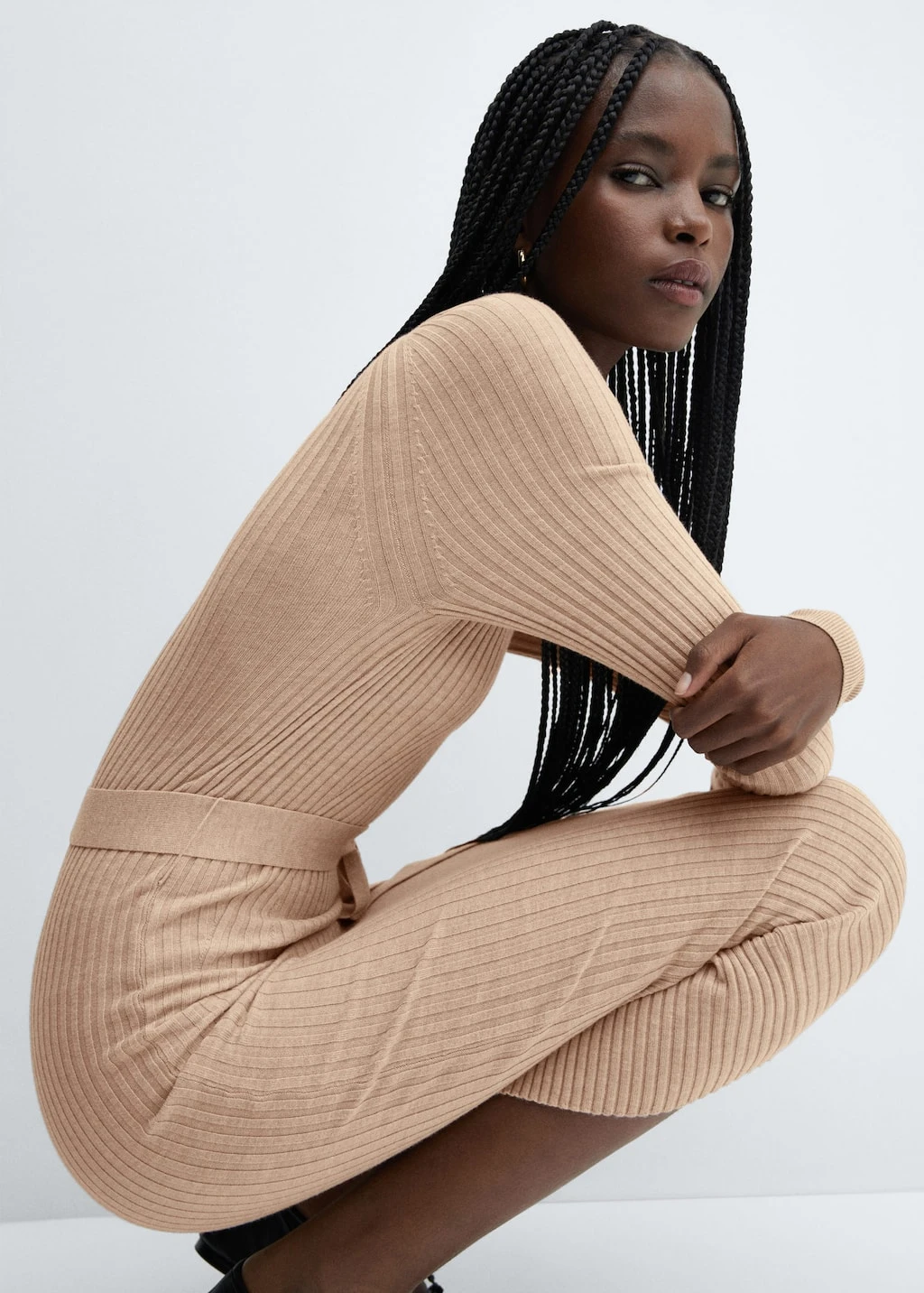 Robe Midi Maille Ceinture â Image 5