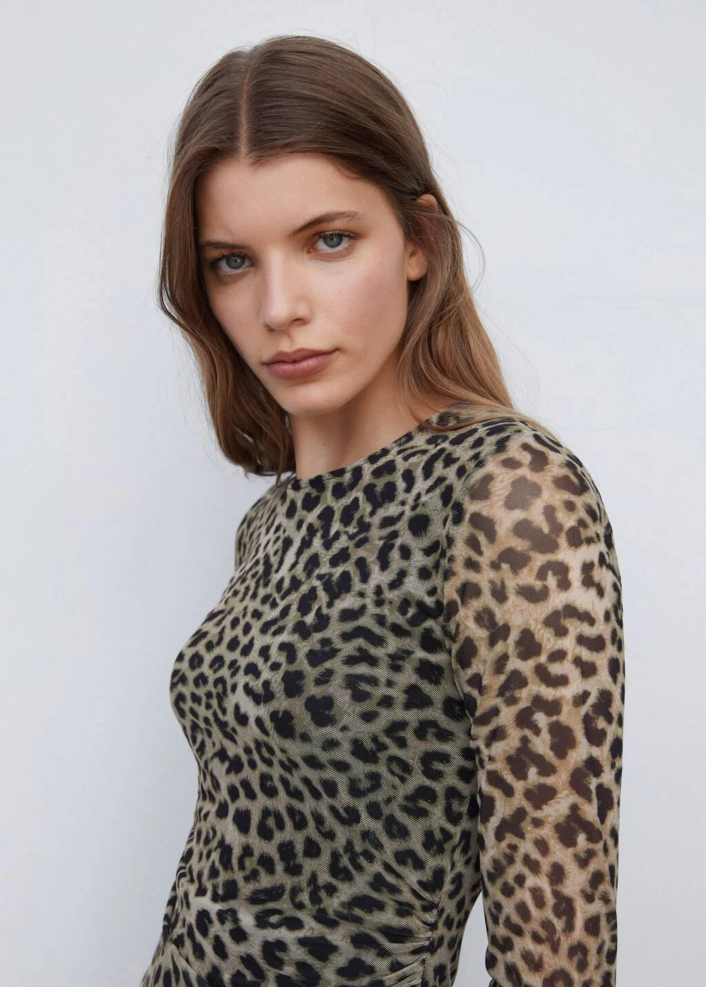 Robe Midi En ImprimĂ© Animal â Image 4