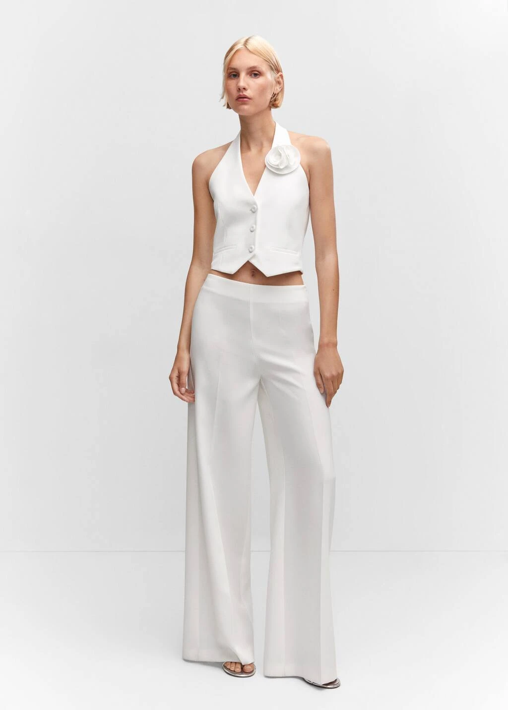 Gilet Empiècement Fleur – Image 2