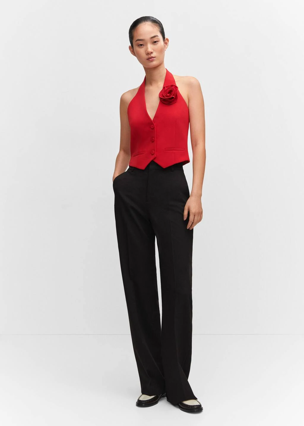 Gilet Empiècement Fleur – Image 10