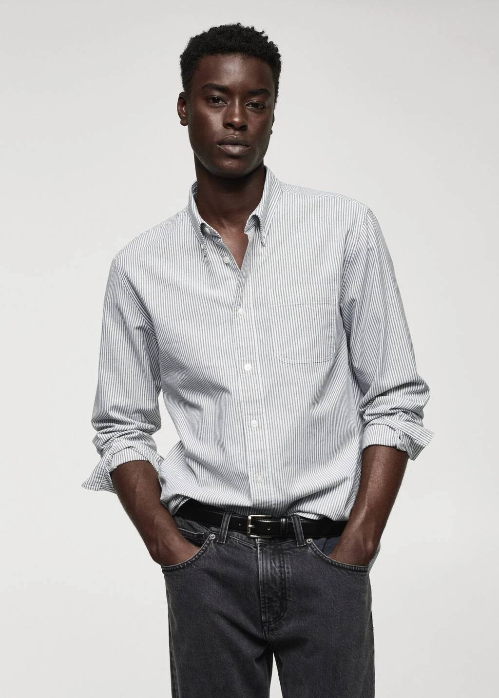 Chemise 100 % Coton Rayures Bicolores – Image 15