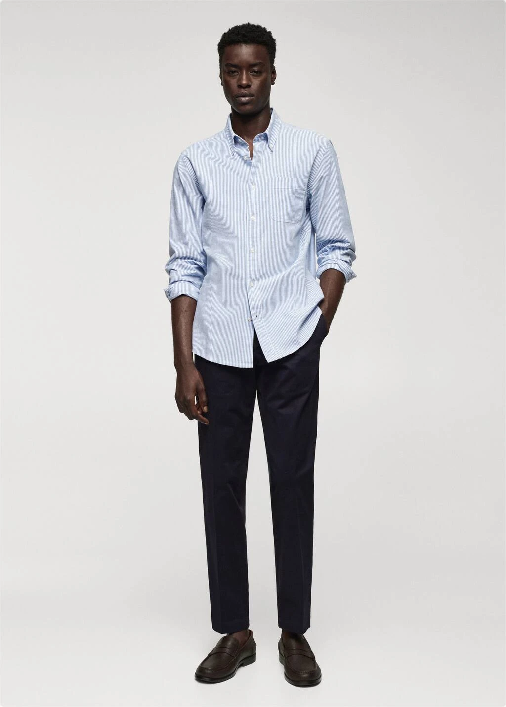 Chemise 100 % Coton Rayures Bicolores – Image 10