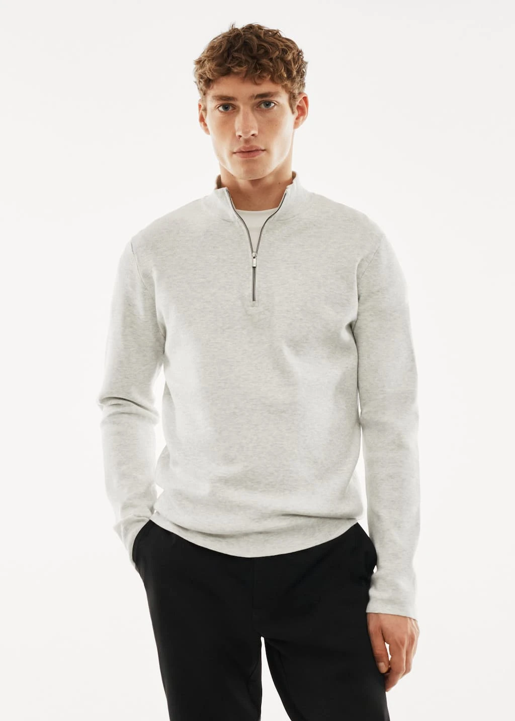 Pull-over Col Montant Zip