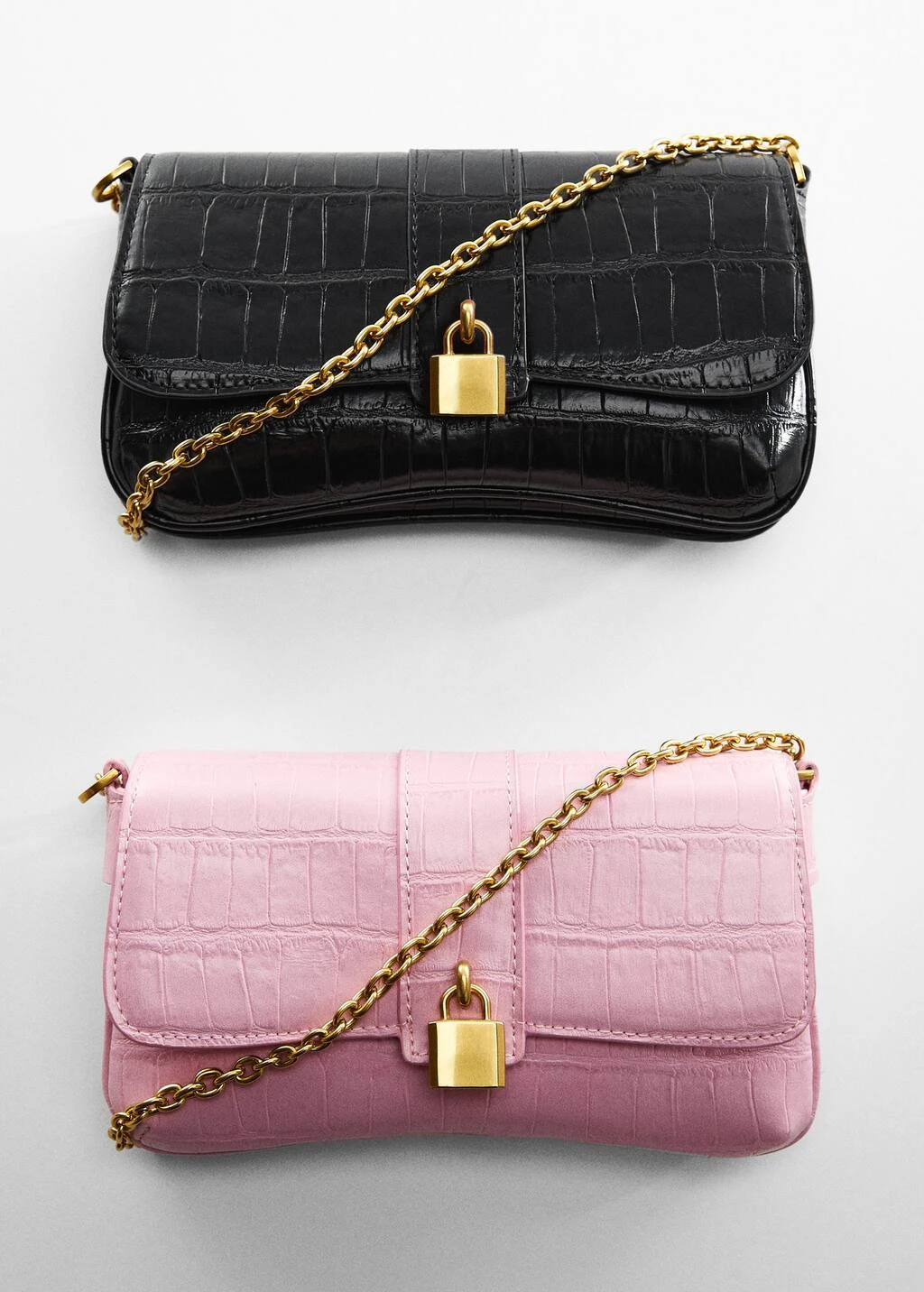 Sac Chaîne Effet Croco – Image 10