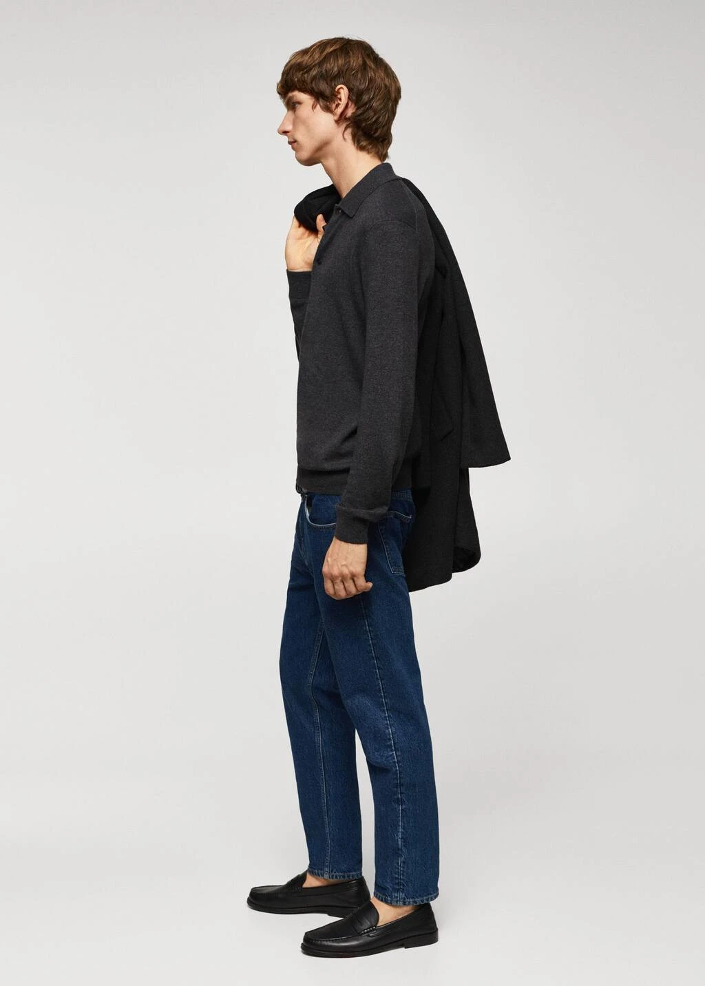 Polo Laine Manches Longues Chiné – Image 12