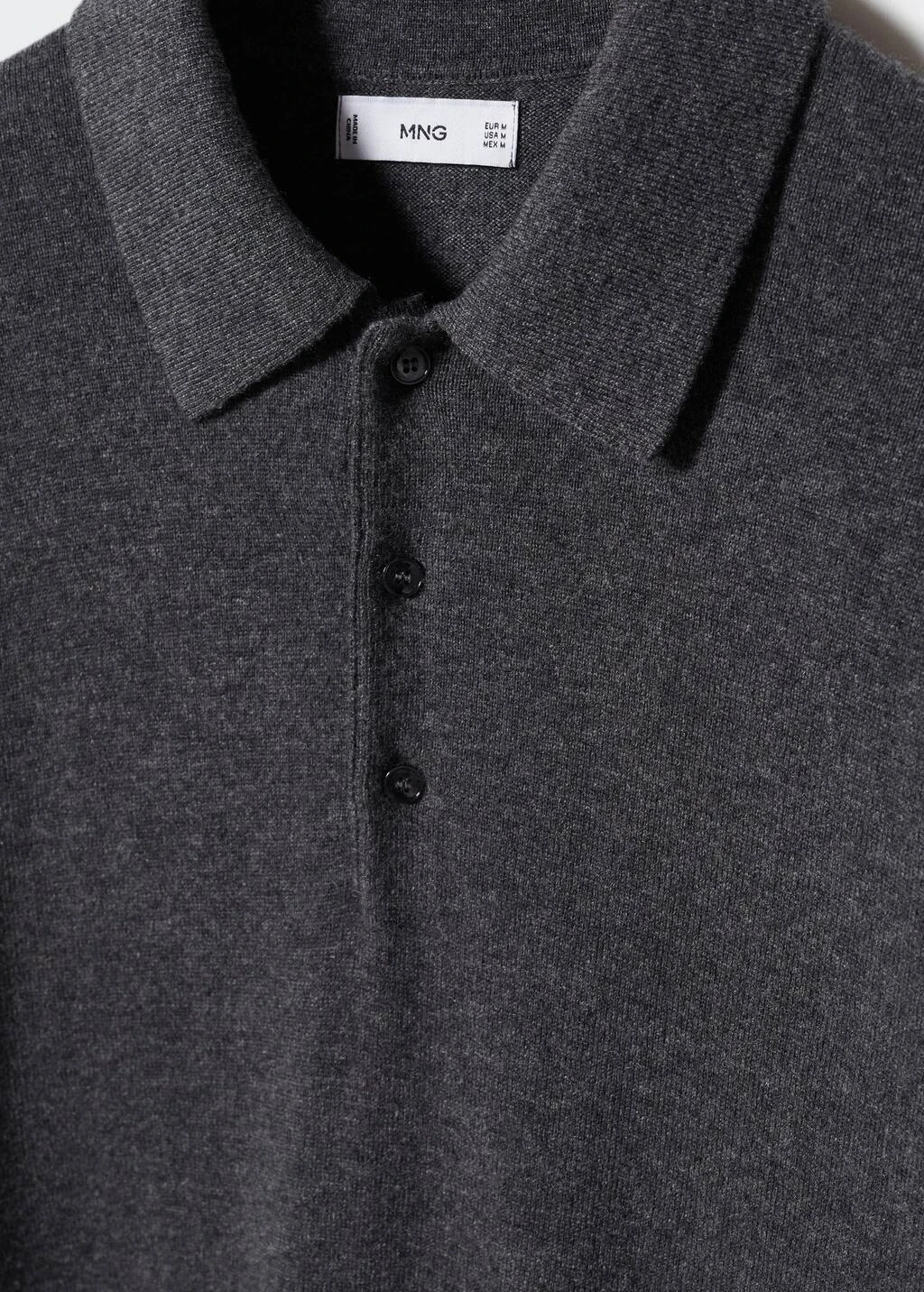 Polo Laine Manches Longues Chiné – Image 13