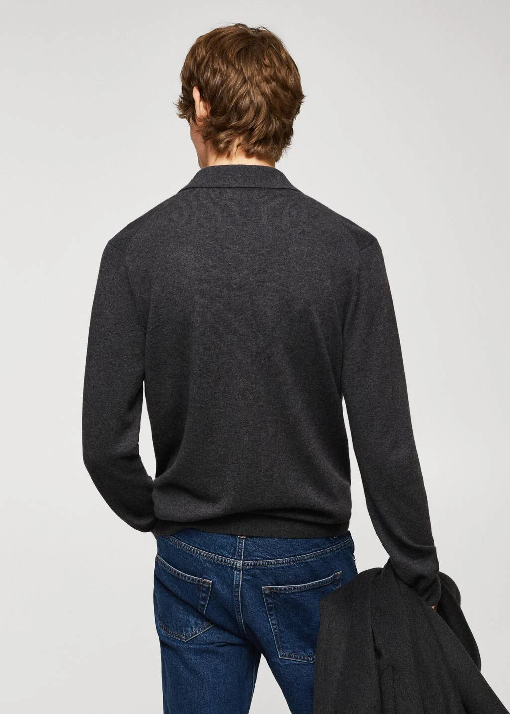Polo Laine Manches Longues Chiné – Image 10