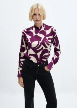 Blouse Satinée Imprimée