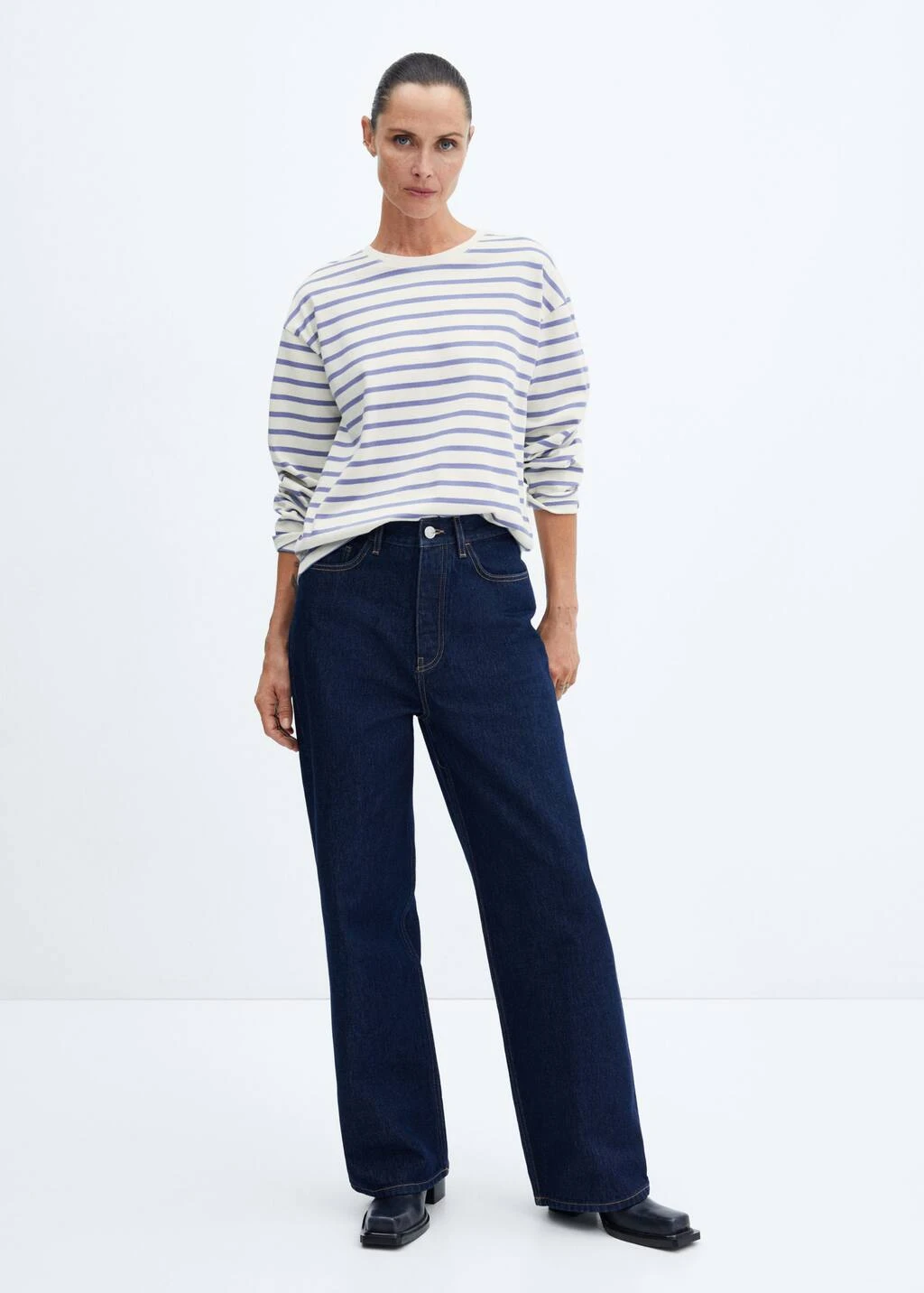 Sweat-shirt Rayures Col Rond â Image 8